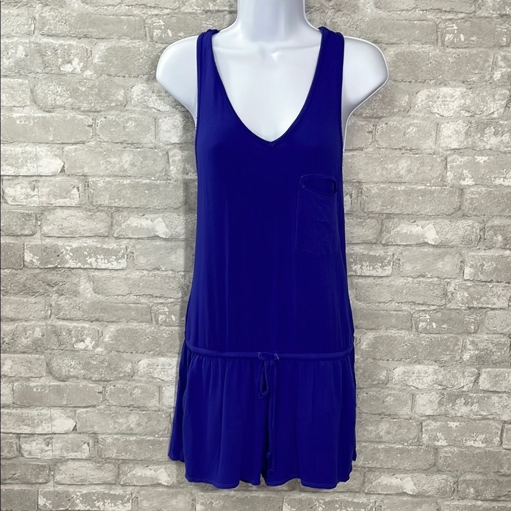 LAmade Royal Blue Sleeveless Picnic Romper